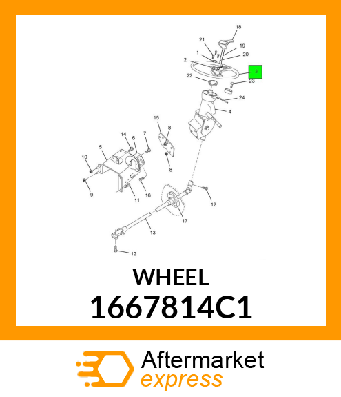 WHEEL 1667814C1