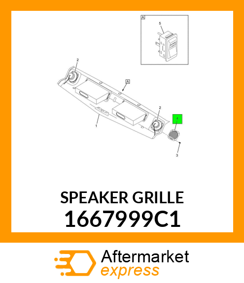 SPEAKERGRILLE 1667999C1