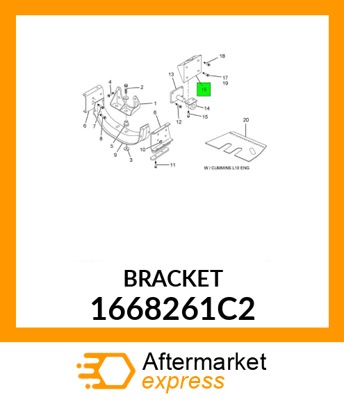 BRACKET 1668261C2