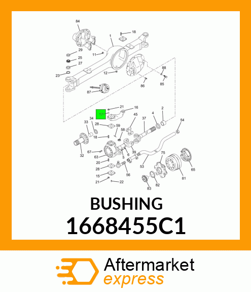 BUSHING 1668455C1