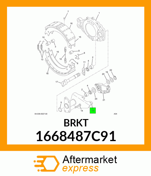 BRKT 1668487C91