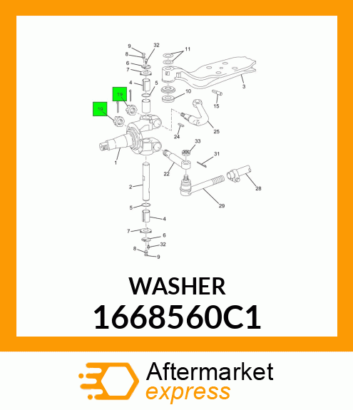 WASHER 1668560C1