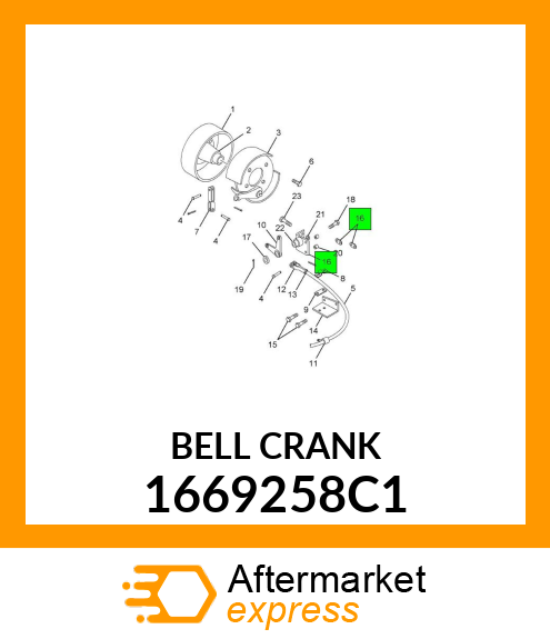 BELLCRANK 1669258C1