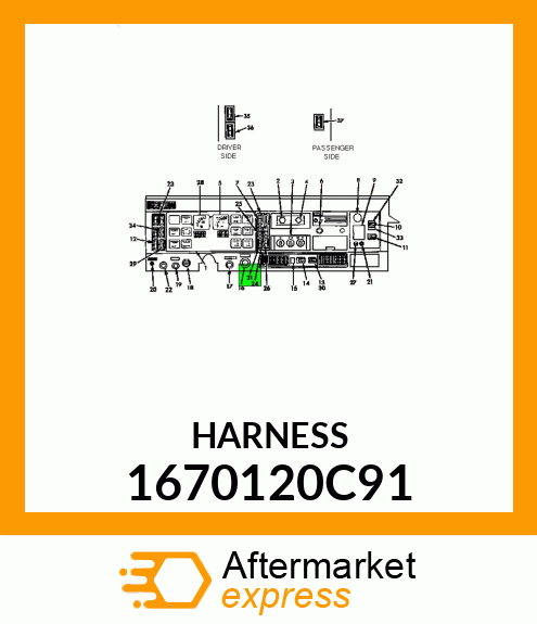 HARNESS 1670120C91