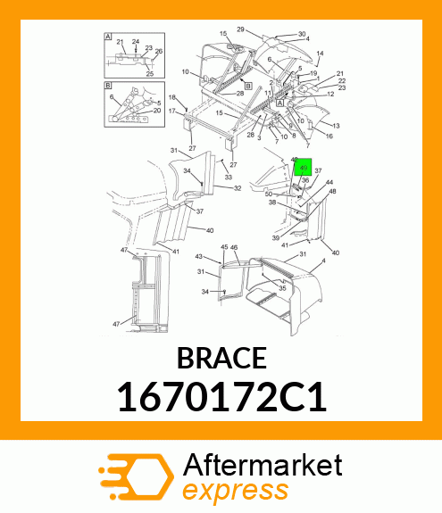 BRACE 1670172C1