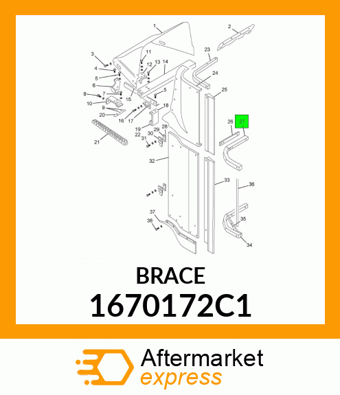 BRACE 1670172C1