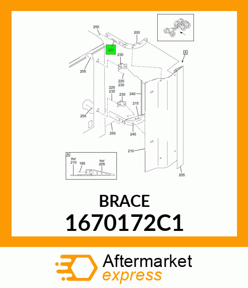 BRACE 1670172C1