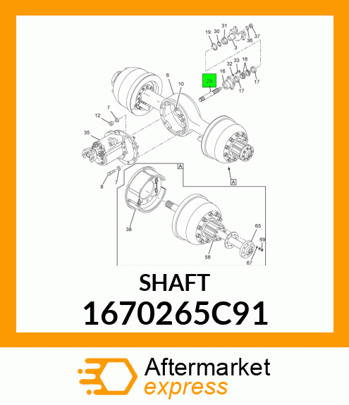 SHAFT 1670265C91