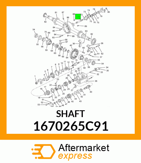 SHAFT 1670265C91