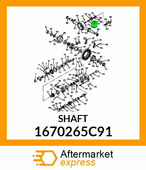 SHAFT 1670265C91