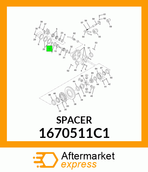 SPACER 1670511C1