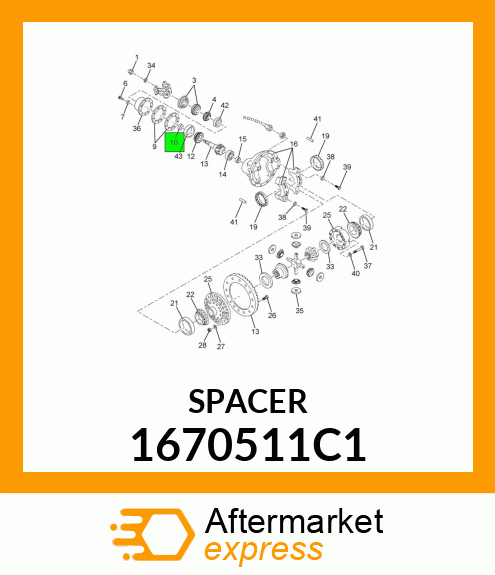 SPACER 1670511C1