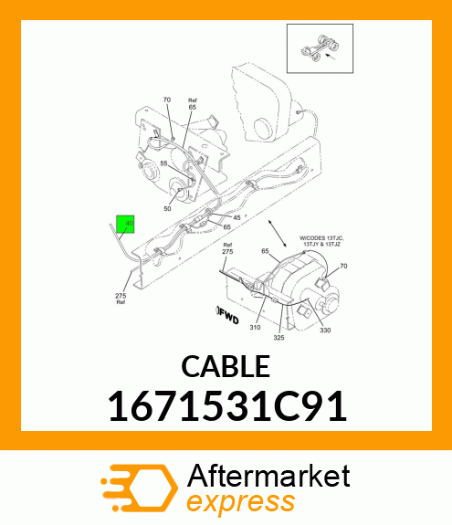 CABLE 1671531C91