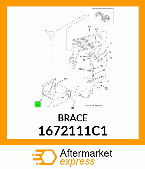 BRACE 1672111C1