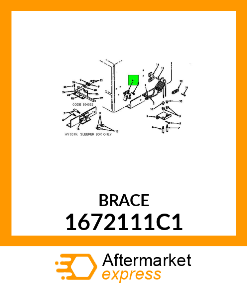 BRACE 1672111C1