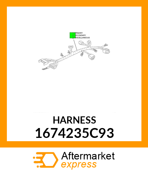 HARNESS 1674235C93