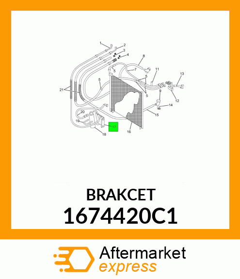 BRAKCET 1674420C1