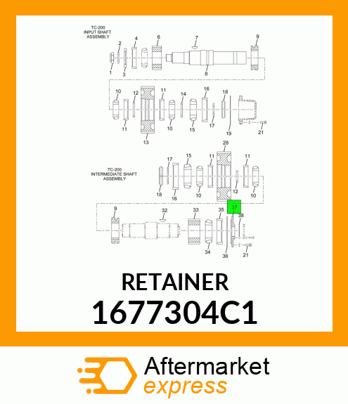 RETAINER 1677304C1