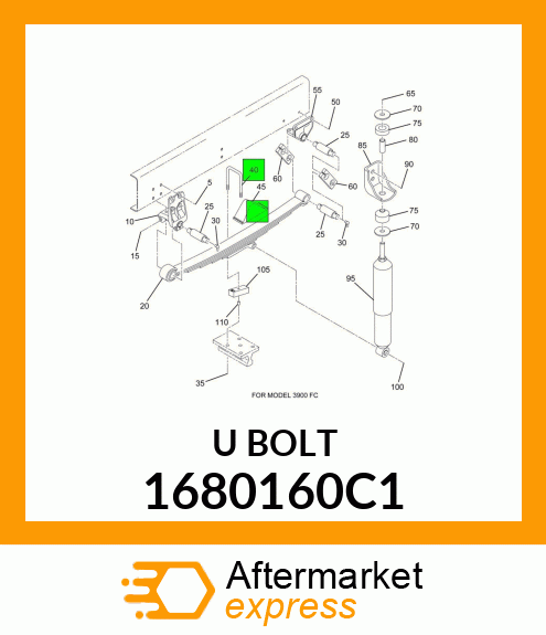 UBOLT 1680160C1