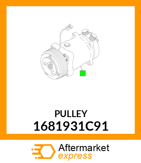 PULLEY 1681931C91