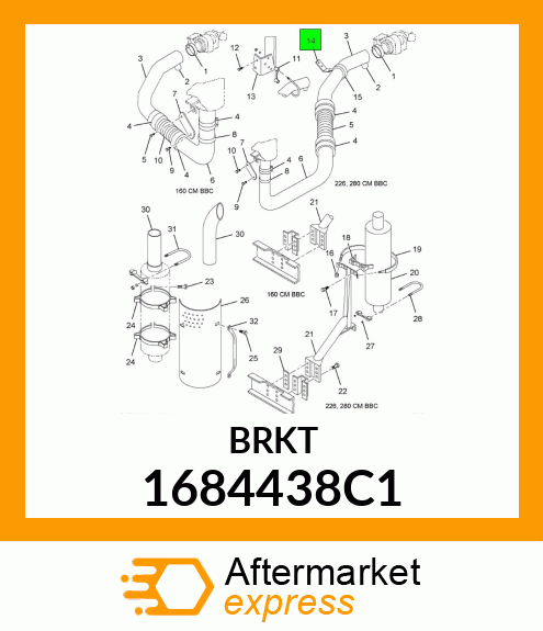 BRKT 1684438C1