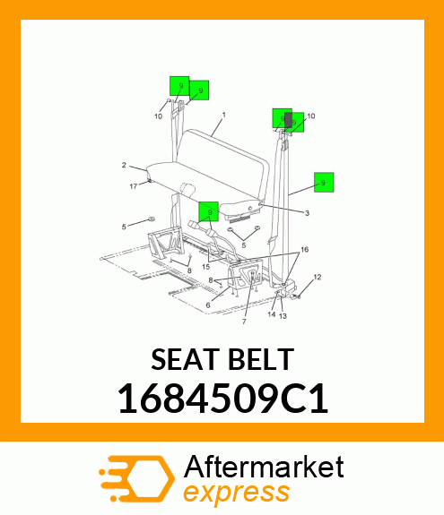 SEATBELT 1684509C1