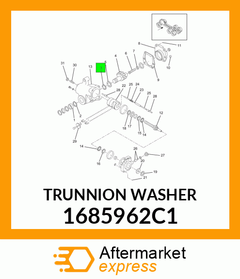 TRUNNIONWASHER 1685962C1