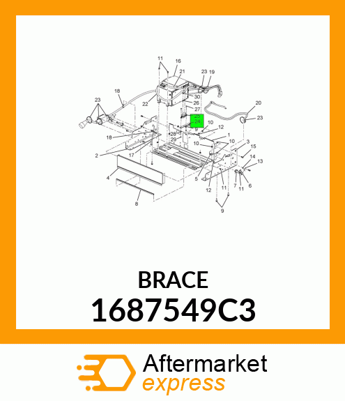 BRACE 1687549C3