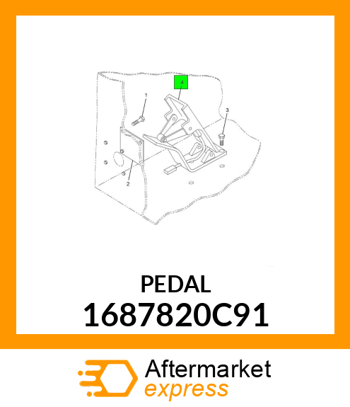 PEDAL 1687820C91