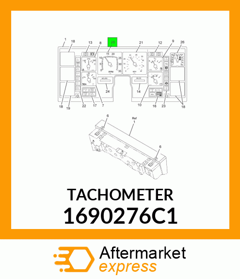 TACHOMETER 1690276C1