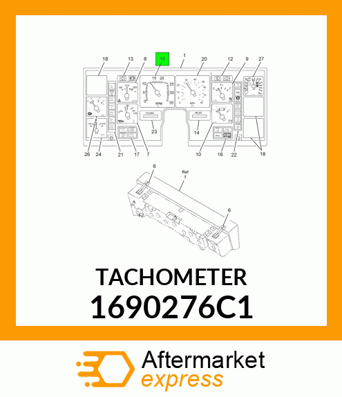 TACHOMETER 1690276C1