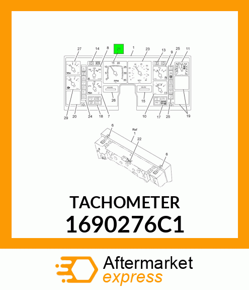 TACHOMETER 1690276C1