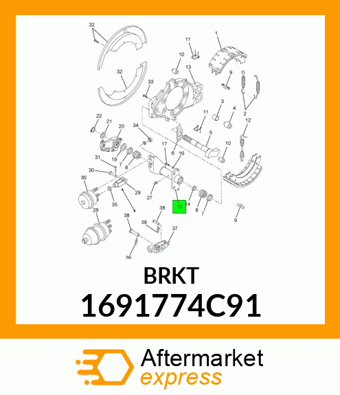 BRKT 1691774C91