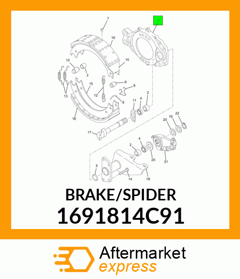 BRAKE/SPIDER 1691814C91