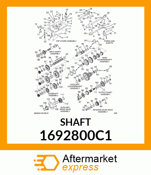 SHAFT 1692800C1