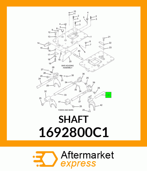 SHAFT 1692800C1