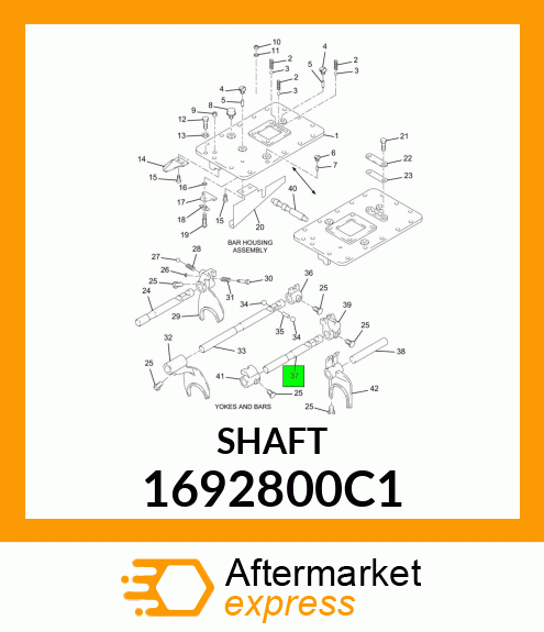 SHAFT 1692800C1