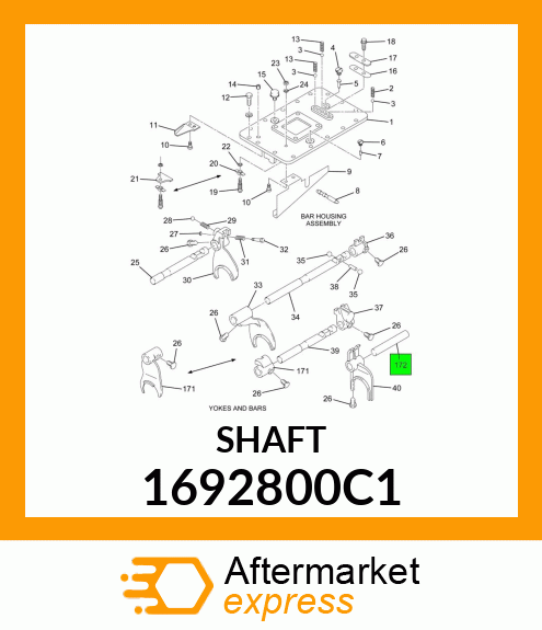 SHAFT 1692800C1