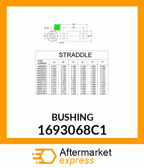 BUSHING 1693068C1