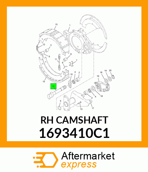 RHCAMSHAFT 1693410C1