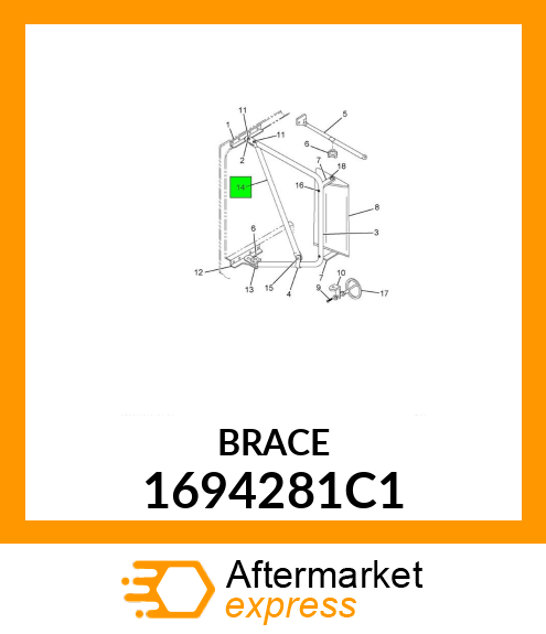 BRACE 1694281C1