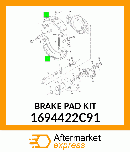 BRAKEPADKIT 1694422C91