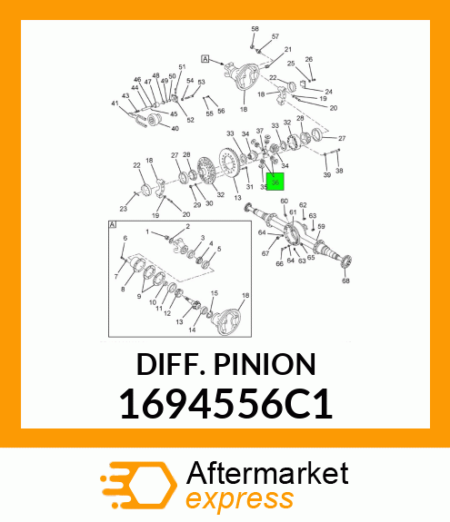 DIFF._PINION 1694556C1