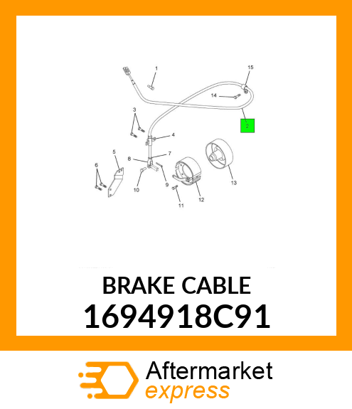 BRAKECABLE 1694918C91