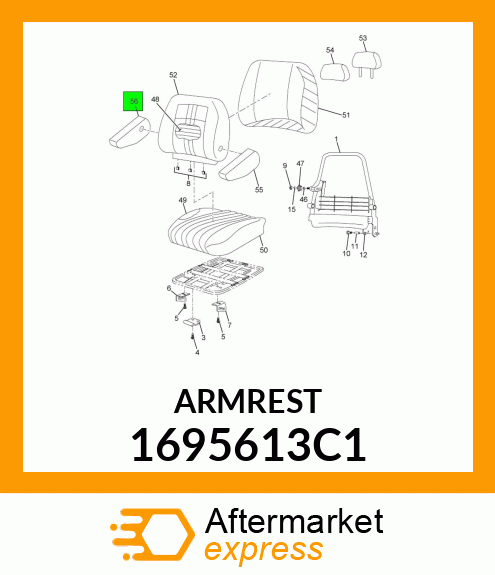 ARMREST 1695613C1