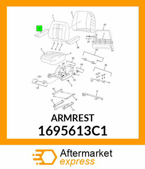 ARMREST 1695613C1