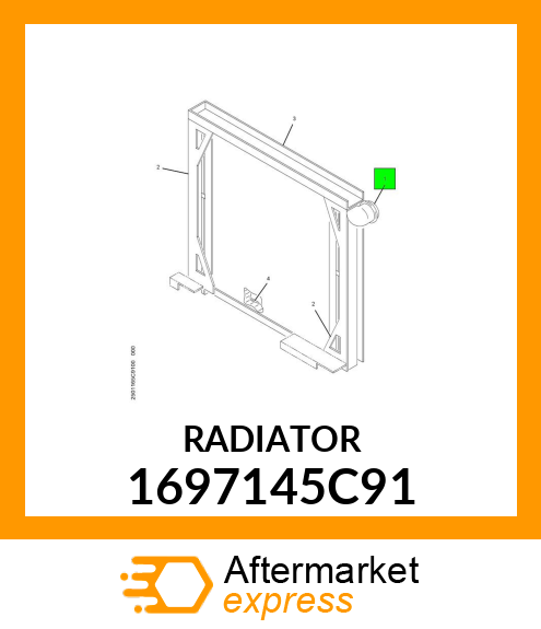 RADIATOR 1697145C91