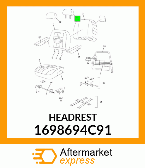 HEADREST 1698694C91