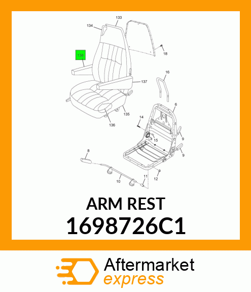 ARMREST 1698726C1