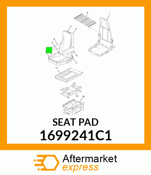 SEAT_PAD 1699241C1